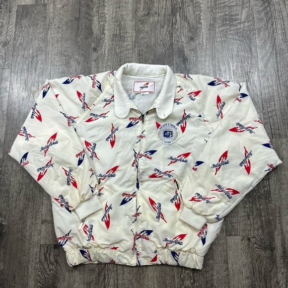 Vintage Indian Wells Bob Hope Chrysler Classic Golf Jacket AOP All Over Print - Picture 1 of 6